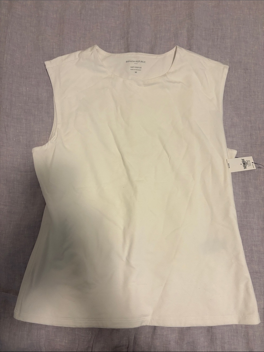 Banana Republic White Muscle Tank Top